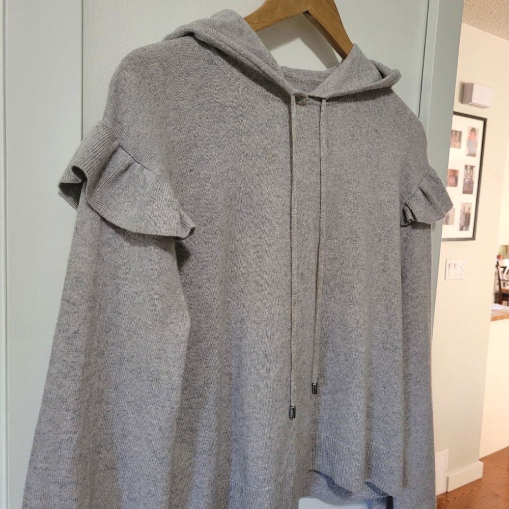 Cashmere Flutter Sleeve Hoodie